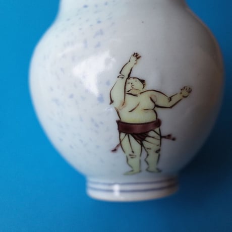 工房あめつち／Kobo Ametsuchi「色絵 小塩壷 力士（お一人様1点まで）」