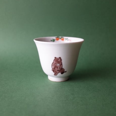 工房あめつち／Kobo Ametsuchi「色絵 熊 ゆのみ」（お一人様1点まで）」
