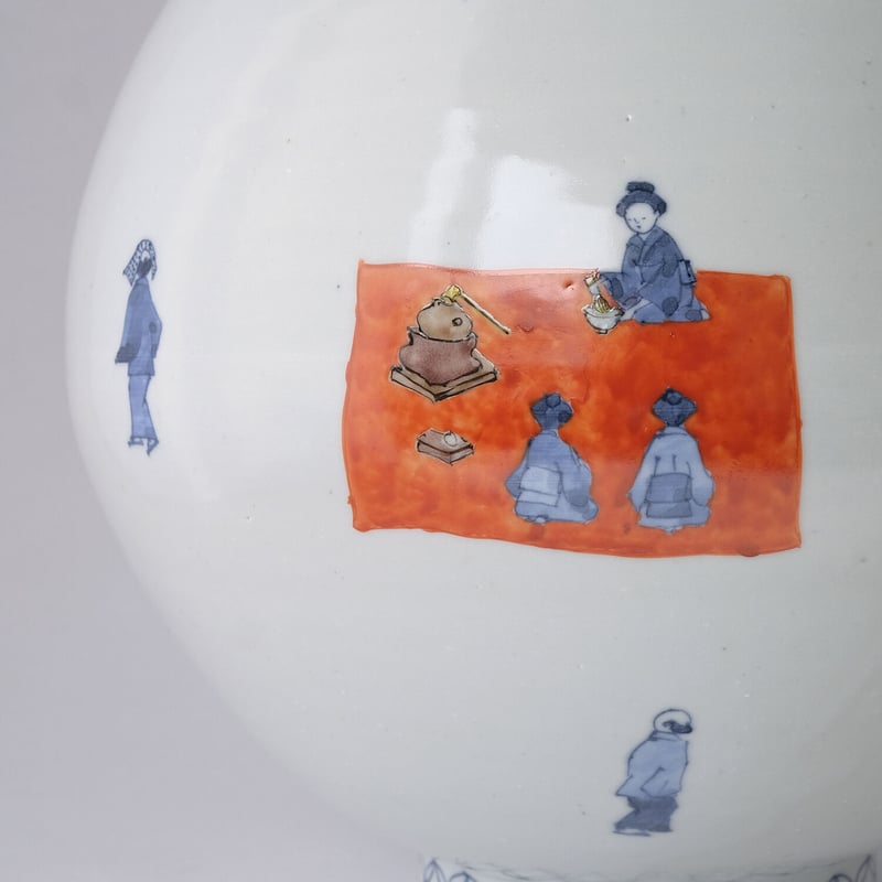 工房あめつち/Kobo Ametsuchi「色絵 お花見大壺」 | オトメの 工房あめつち/Kobo Ametsuchi「色絵 お花見大壺」 | オトメの