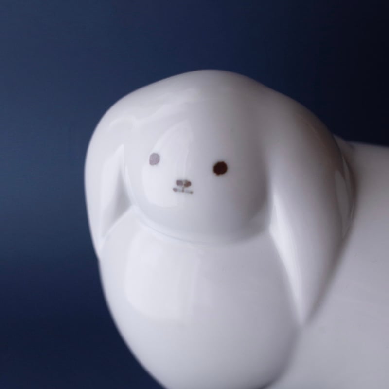 上出長右衛門窯／KUTANI CHOEMON「白狗貯金箱」 | オトメの金沢 陳列室