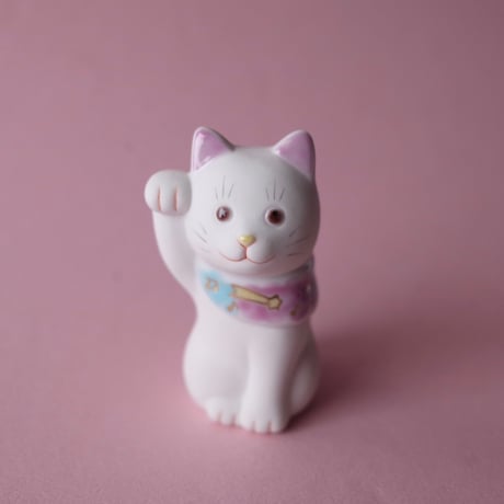 上出長右衛門窯／KUTANI CHOEMON「二寸ちょうえもん招猫 雲と音符」