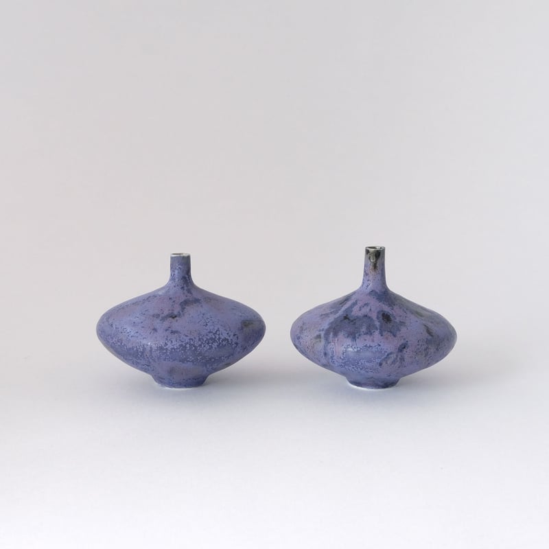 結城彩　花器　フラワーベース　陶器　人気色　油薬 結城 彩／YUKI Aya「花器」 | オトメの金沢 陳列室