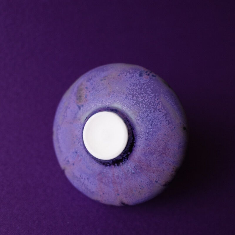 独1950年代　A. Kießling ヴィンテージ・スタジオ陶器　夜空の釉薬 独1950年代 A. Kießling ヴィンテージ・スタジオ陶器 夜空の釉薬