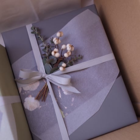NOTE Flower／ノートフラワー「ドライフラワーのミニブーケ付き包装」