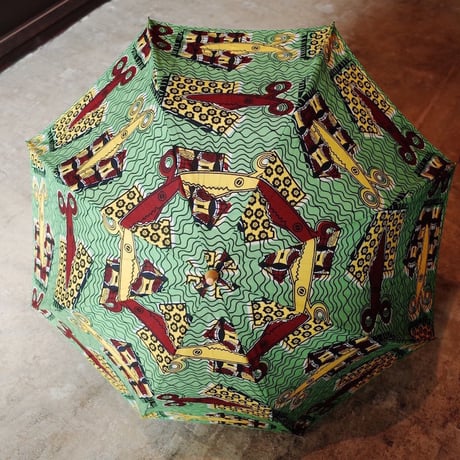 Sun miさん日傘 日傘 sun mi サンミ 晴雨兼用日傘 えいきち USED美品 アフリカン