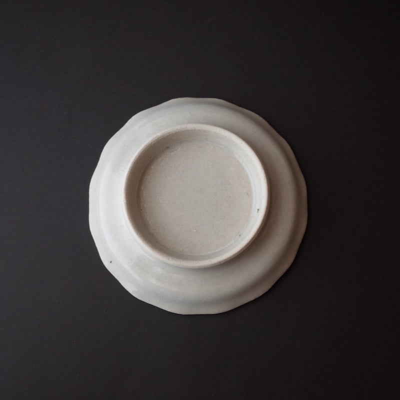 たくまポタリー／Takuma pottery「4寸皿 コンポート やわグレー