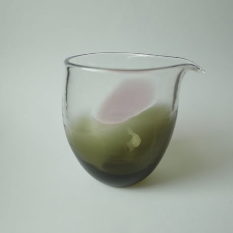 今井美智／IMAI Michi「片口 抽象 深緑」