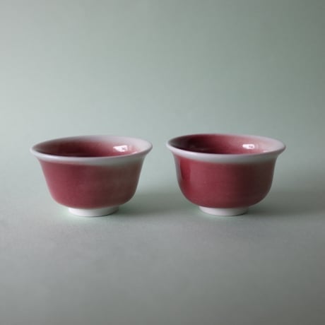 山﨑美和／YAMASAKI Miwa「赤の茶杯（湯のみ／煎茶）」