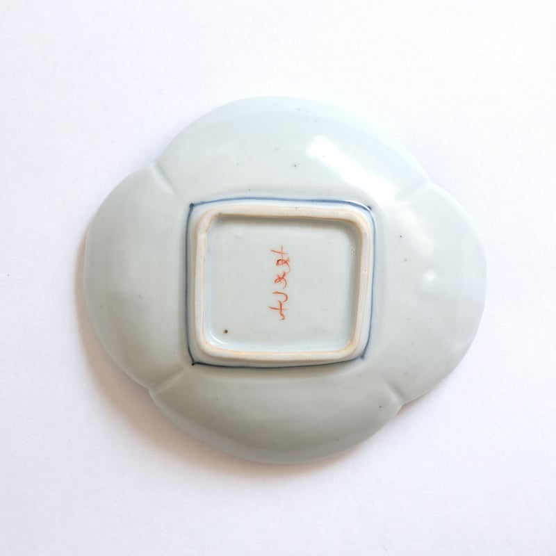 工房あめつち　小皿　鶴 工房あめつち／Kobo Ametsuchi「色絵 鳥絵木瓜小皿」 | オトメの