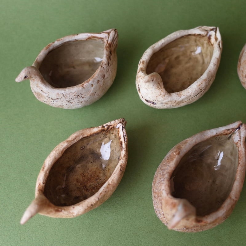 中嶋寿子　置物　小物入れ　作家　陶磁器　オブジェ 中嶋寿子 置物 小物入れ 作家 陶磁器 オブジェ