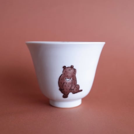 工房あめつち／Kobo Ametsuchi「色絵 熊 ゆのみ」（お一人様1点まで）」