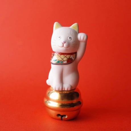 上出長右衛門窯／KUTANI CHOEMON「二寸ちょうえもん招猫 鈴乗 果物」