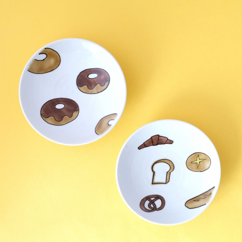 今江未央／IMAE Mio「九谷焼豆皿 パンとおやつ」 | オトメの金沢 陳列室