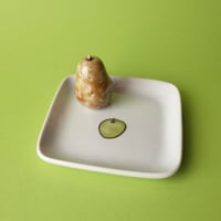 今江未央／IMAE Mio「九谷焼立体四角皿 果物・野菜」