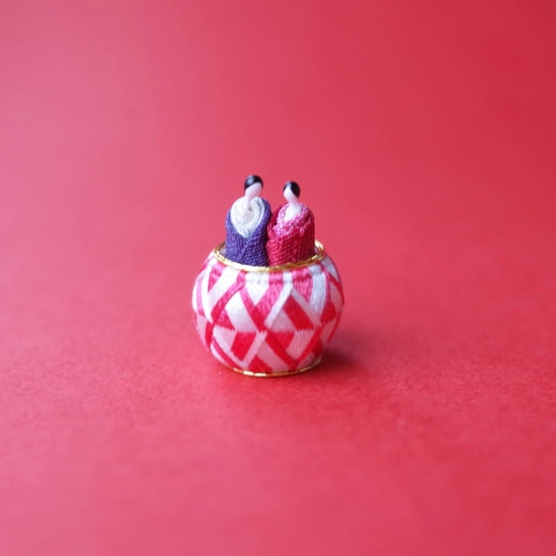 加賀てまり毬屋／Kaga-Temari Mariya「加賀ゆびぬき 小さなおひなさま
