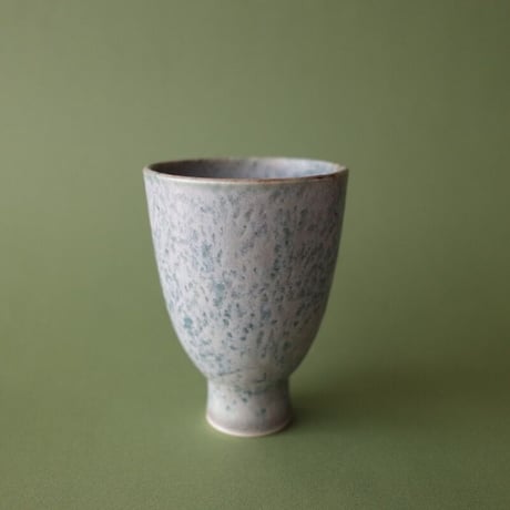 結城 彩／YUKI Aya「杯（高台）濃淡青」