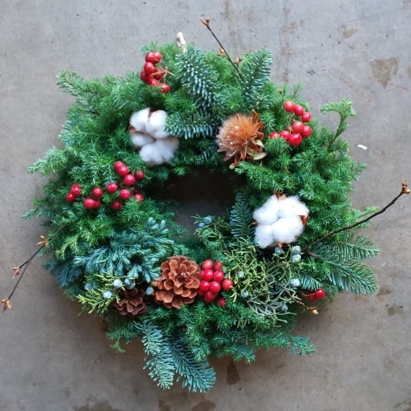 ☆☆☆クリスマスリース☆☆☆ Flowerworks SEKIKAWA「クリスマスリース」 | オトメの金沢 陳列室
