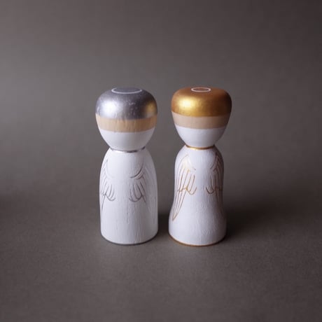 岩本清商店 × Norikazu Hatta「オヤジこけし サンタ／天使」