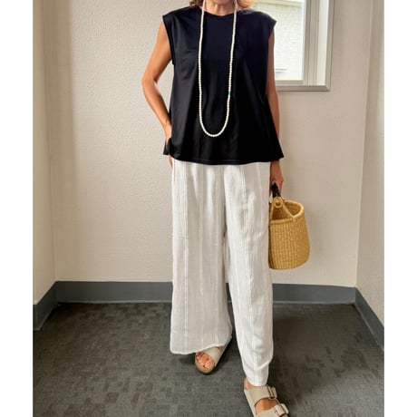 comfort フレアーノースリーブtop