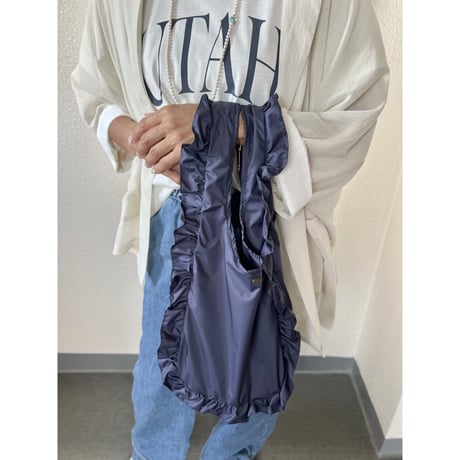 nylon ポケッタブルフリルbag