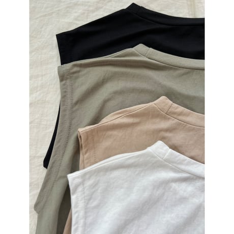 comfort フレアーノースリーブtop