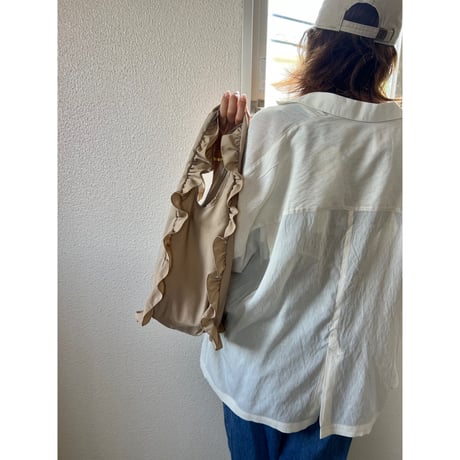 nylon ポケッタブルフリルbag