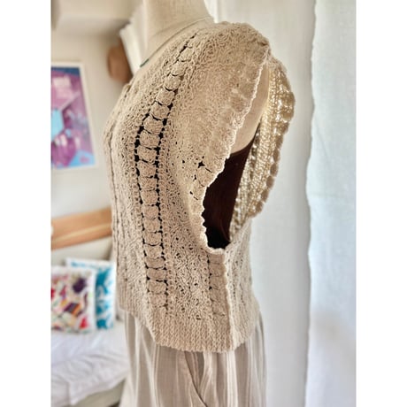 croche ベストlike top