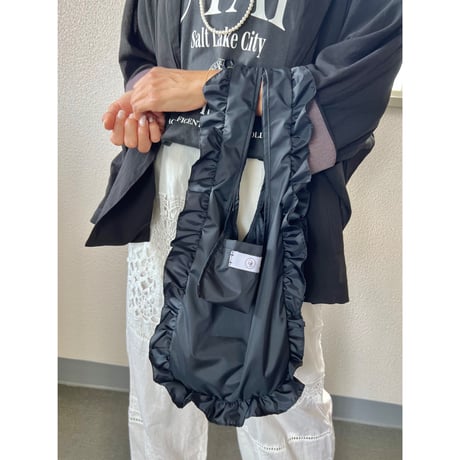 nylon ポケッタブルフリルbag