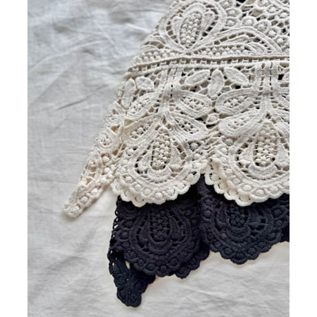 croche フレアーtop