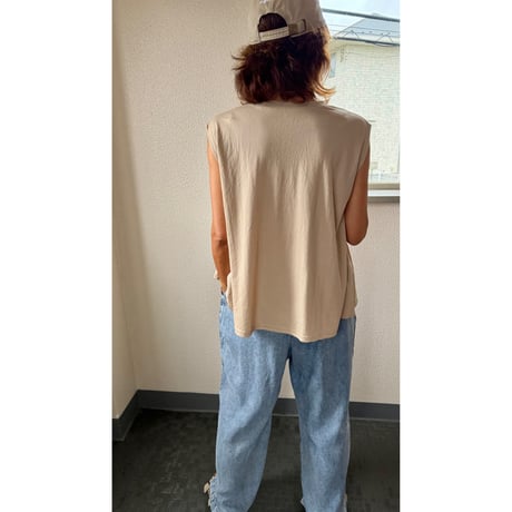 comfort フレアーノースリーブtop