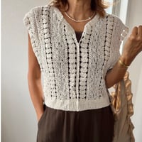 croche ベストlike top