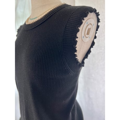 soft ribメローtop