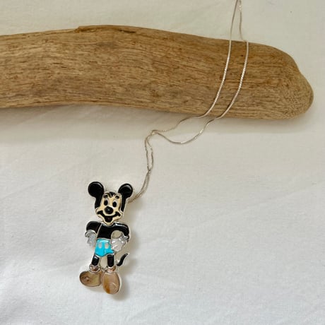 Zuni "Andrea Lonjose"Mickey"ブローチ(ネックレス)
