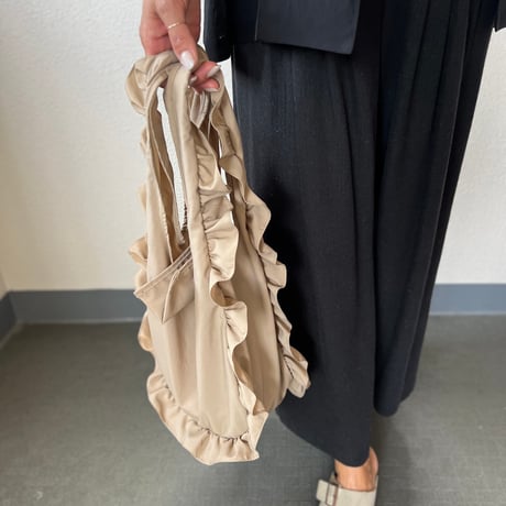 nylon ポケッタブルフリルbag