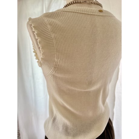 soft ribメローtop