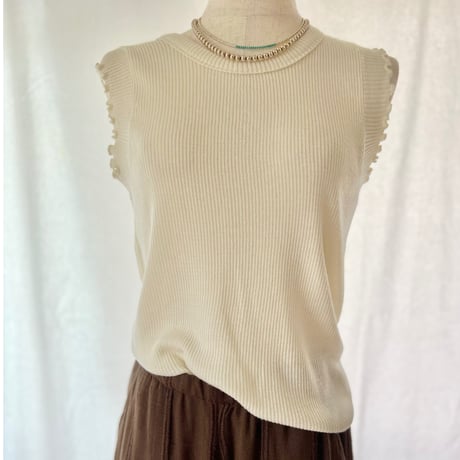 soft ribメローtop
