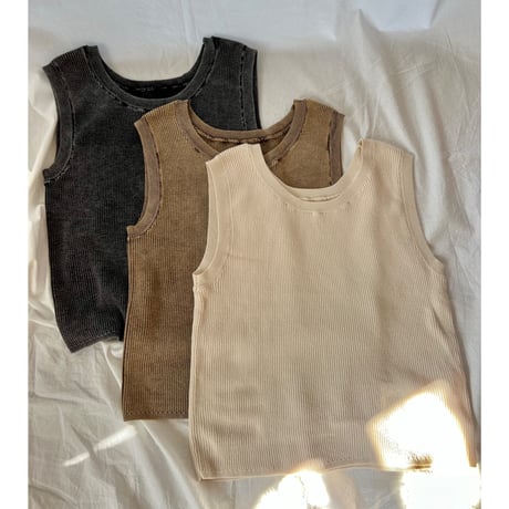 2way vintage like ribタンク