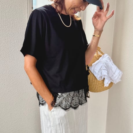 cool touch top ➕ヘムlace