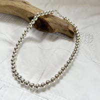 ナバホパールネックレス8ミリ玉41cm