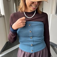 天竺knit ビスチェ