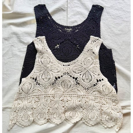 croche フレアーtop