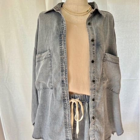 2way vintage like ribタンク