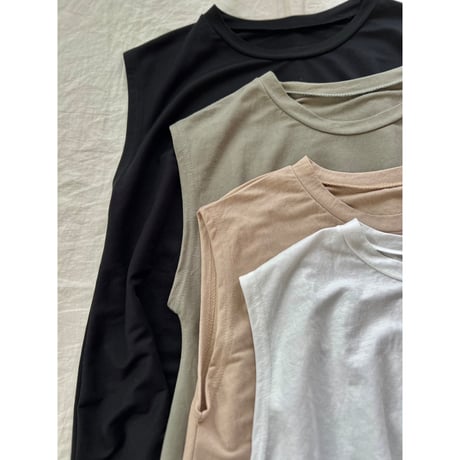 comfort フレアーノースリーブtop