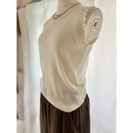 soft ribメローtop