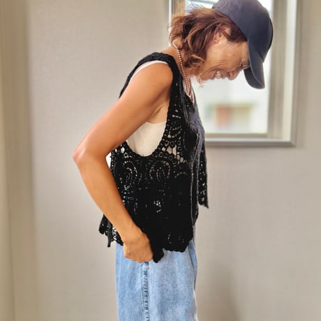croche フレアーtop