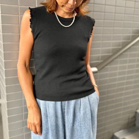 soft ribメローtop