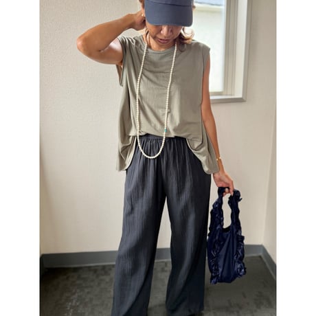 comfort フレアーノースリーブtop