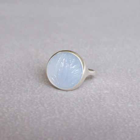 Carving Chalcedony Ring