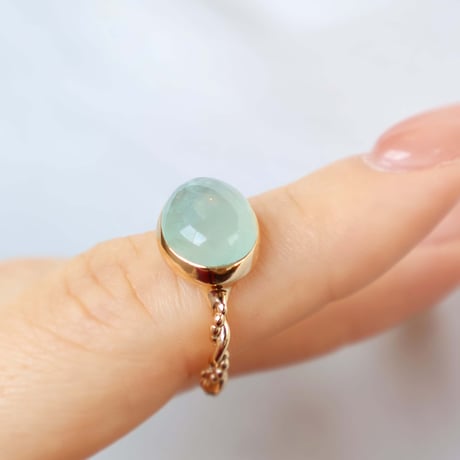 Bluegreen Serpentine Ring