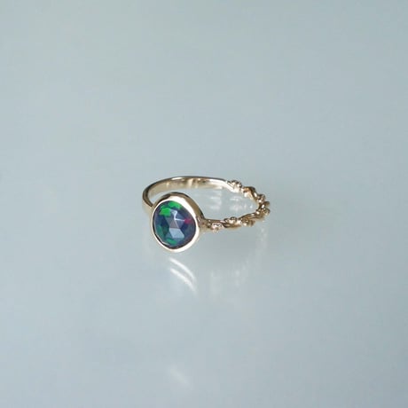 Black Opal  Ring